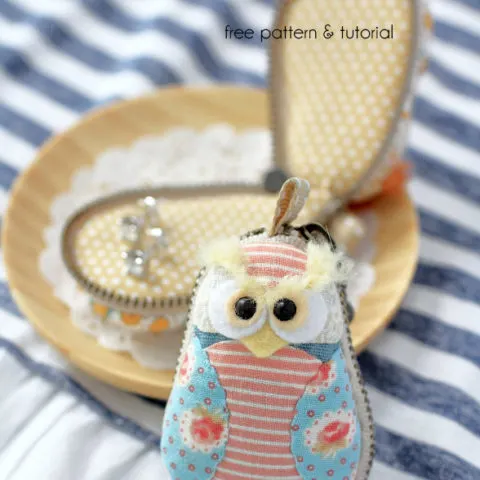 Owl Macaron Coin Purse Sewing Pattern