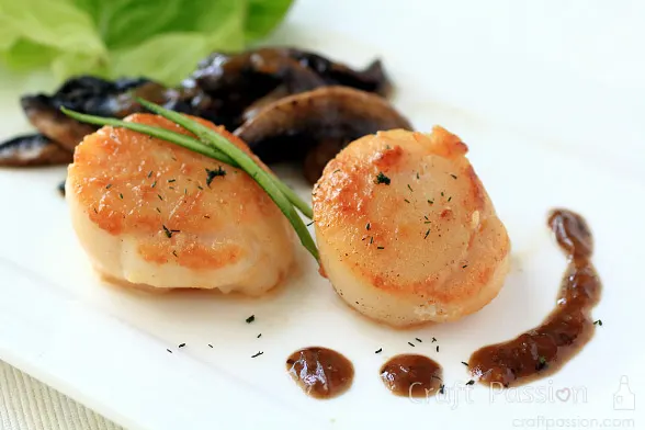 scallops mushrooms recipe