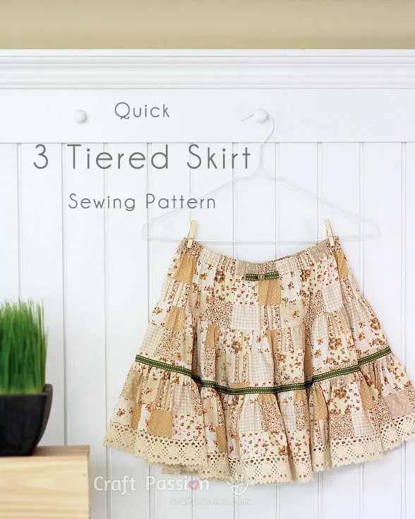 sew 3 tiered skirt