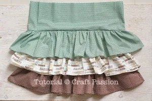3 tiered ruffles skirt