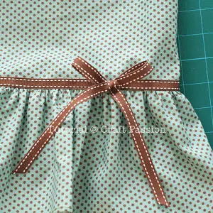 ribbon bow on skirt