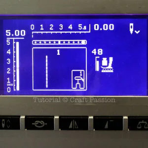 sewing machine setting