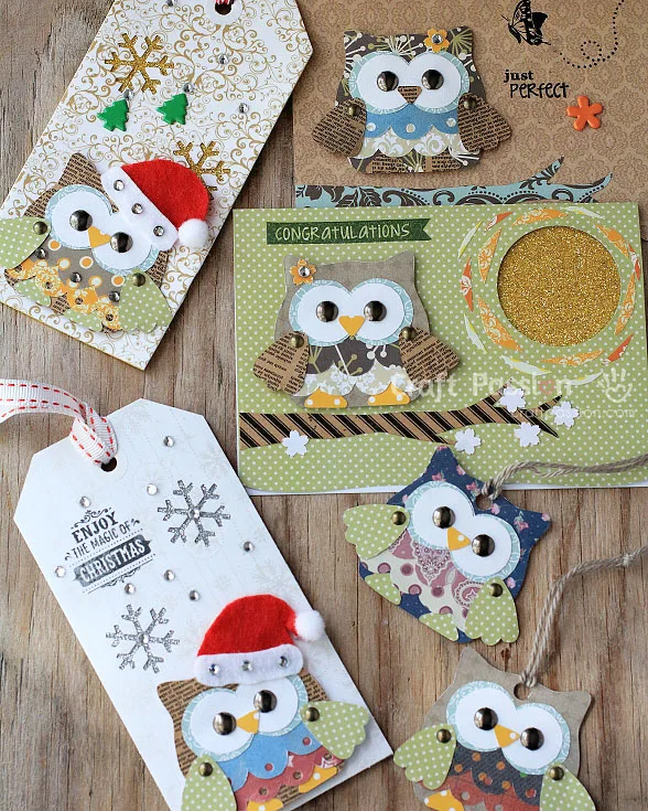 owl pattern scrapbooking