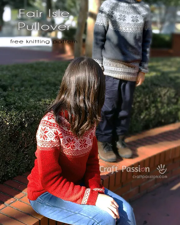 fair isle knit sweater patterns