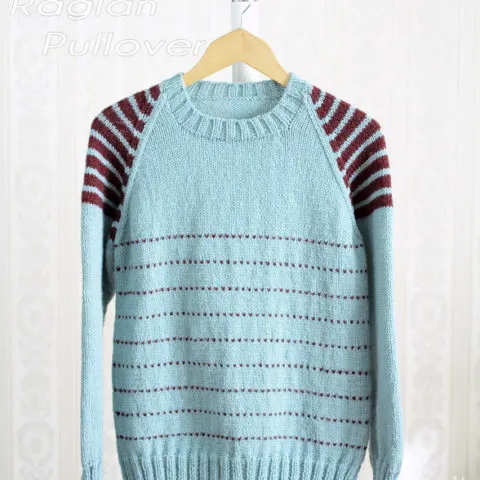knit raglan sweater pattern