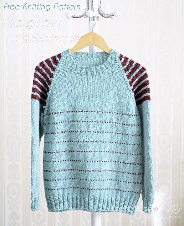 knit raglan sweater pattern