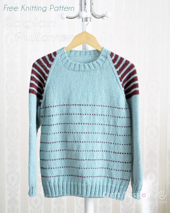 knit raglan sleeve sweater pattern