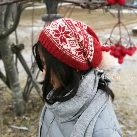 fair isle beanie knitting pattern