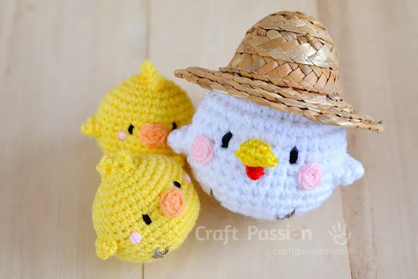 crochet chicken amigurumi pattern