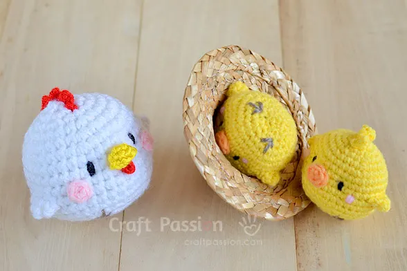 hen & chicks amigurumi