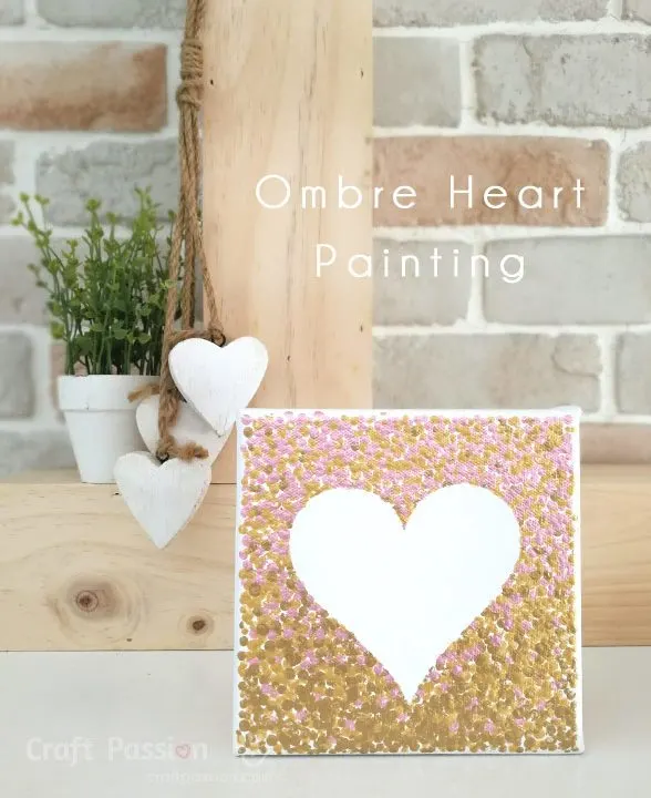 DIY valentine painting