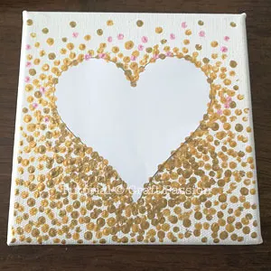 pink gold ombre heart