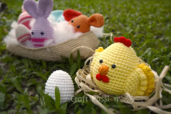 easter chicken egg amigurumi