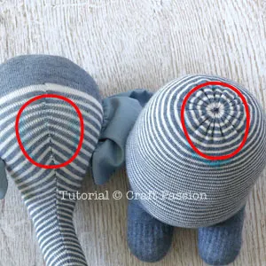 sew sock elephant