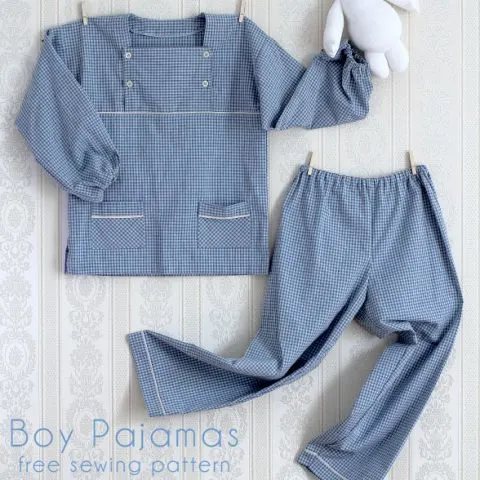 boy pajamas sewing pattern