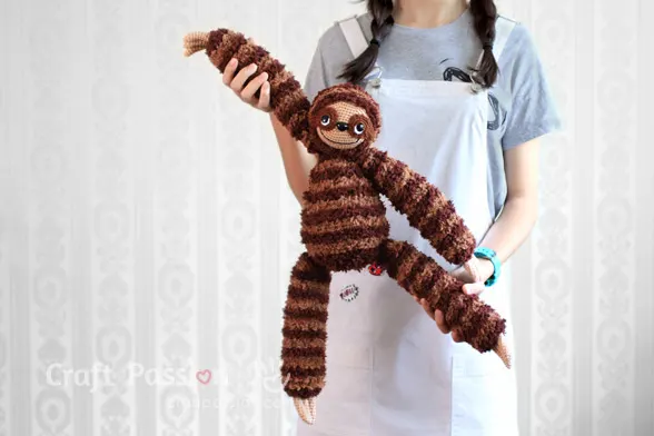 free sloth amigurumi pattern