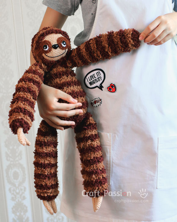Crochet Sloth Amigurumi Pattern