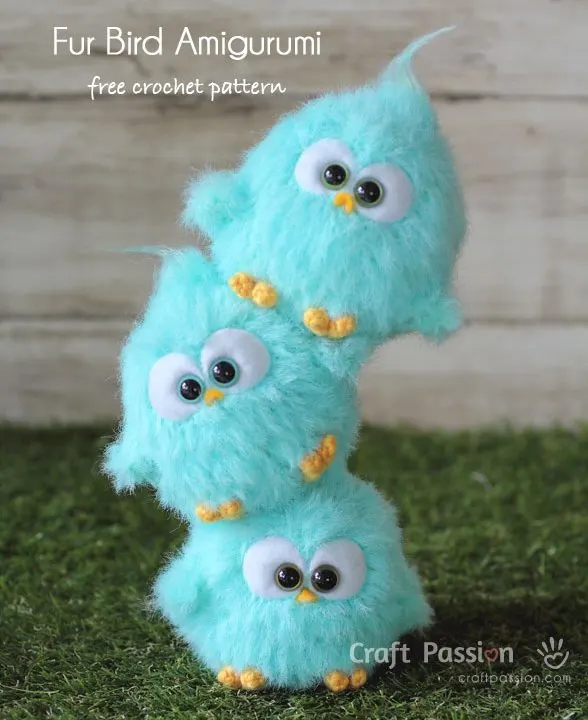 crochet bird amigurumi pattern
