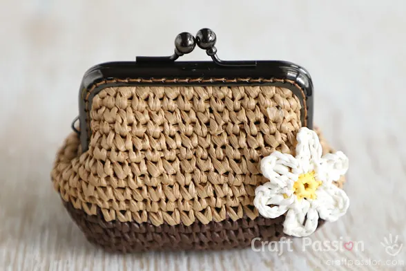 raffia gamaguchicoin purse