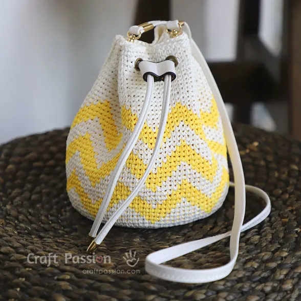 drawstring bag crochet pattern