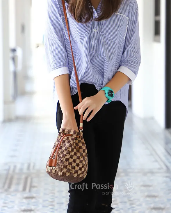 raffia bucket bag crochet pattern