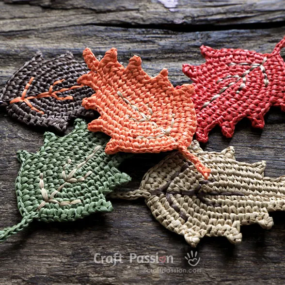 fall leaf crochet