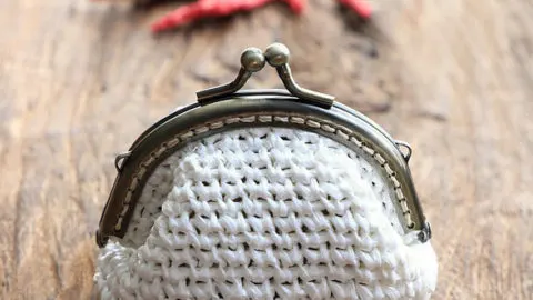 Image for Crochet Coin Purse With Kisslock Frame