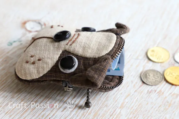 sew animal coin purse