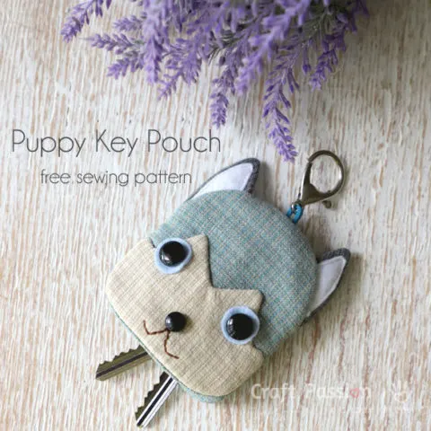 Siberian Husky Key Holder Sewing Pattern