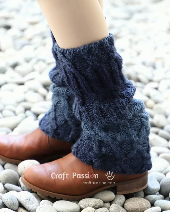 cable knit leg warmers knitting pattern