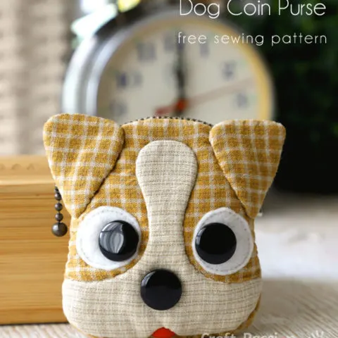 Jack Russel Dog Coin Purse Sewing Pattern