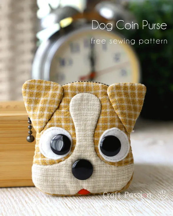 dog coin purse