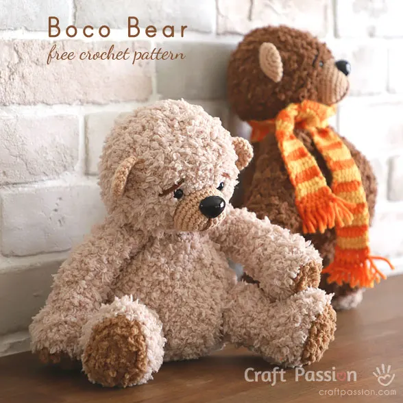 crochet bear toy