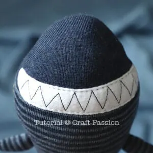 sock shark stuffed animal