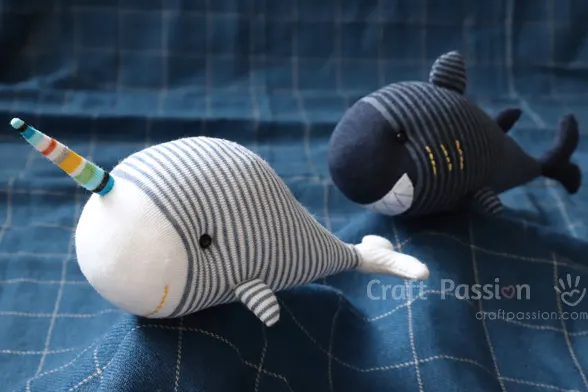 sock narwhal stuffed animal