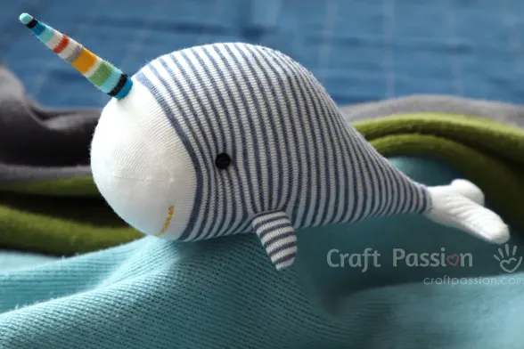 sock narwhal stuffed animal
