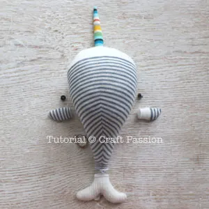 sock narwhal stuffed animal