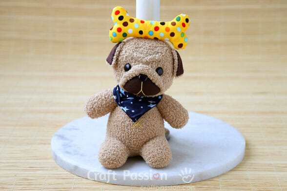 fawn pug sock toy sew pug toy
