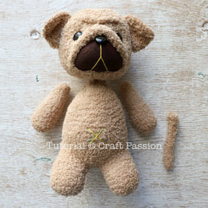 pug17 how to sew sock puppy