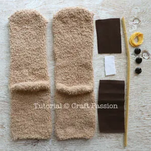 how to sew sock puppy