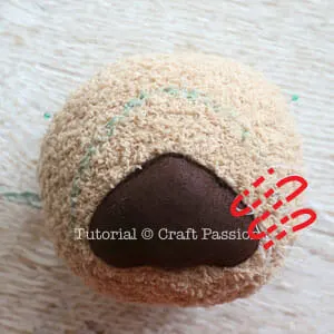 how to sew sock puppy