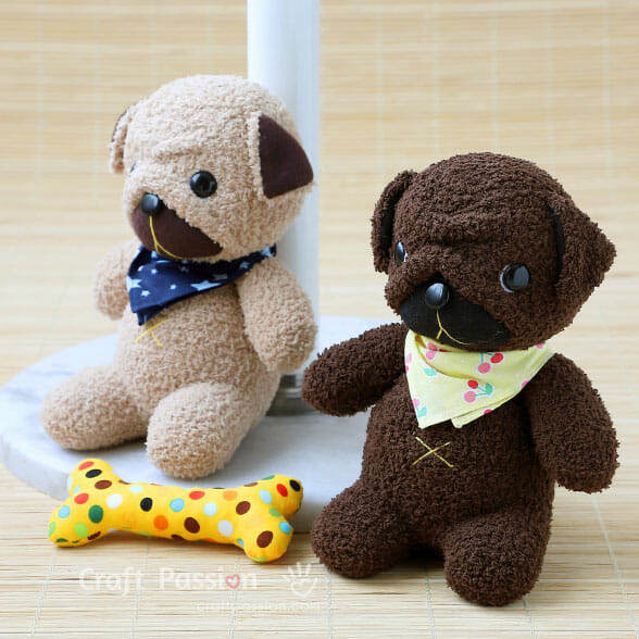 sock dog toy puppy pattern