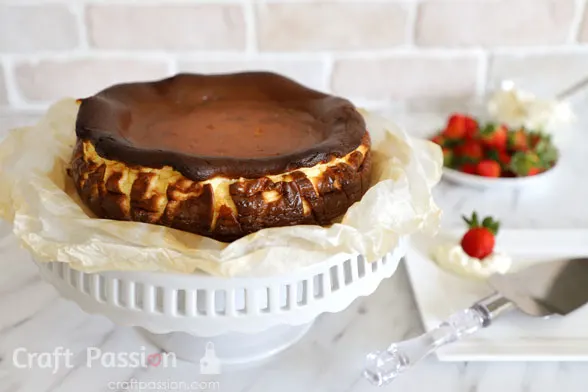 low carb burnt cheesecake