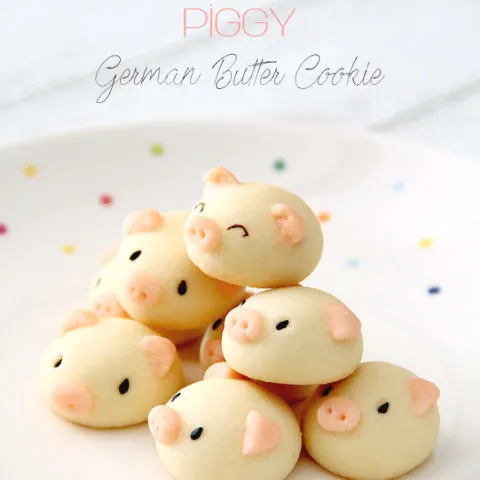piggy german butter cookie