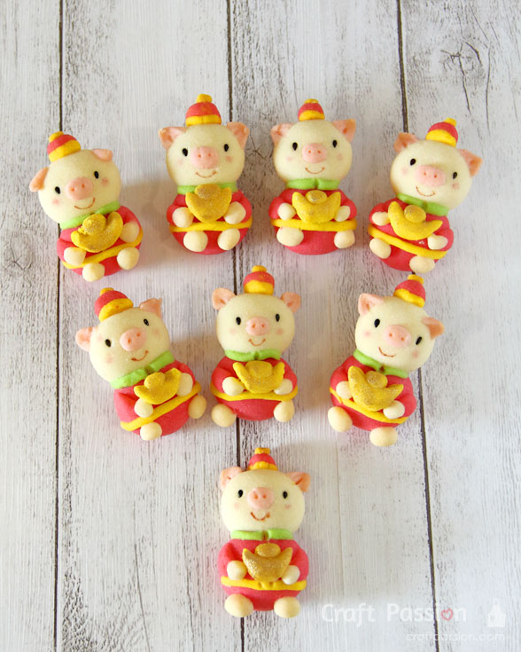 piggy butter cookie 5 pig year butter cookie