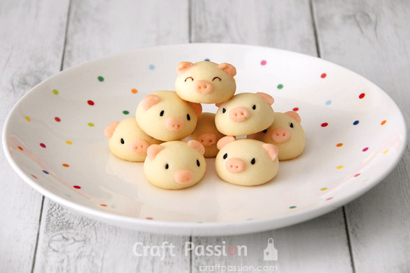 piggy butter cookie 9 pig cookie