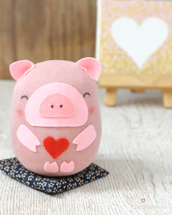 sock pig valentines sock pig