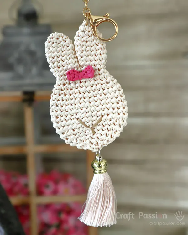 bunny bag pendant