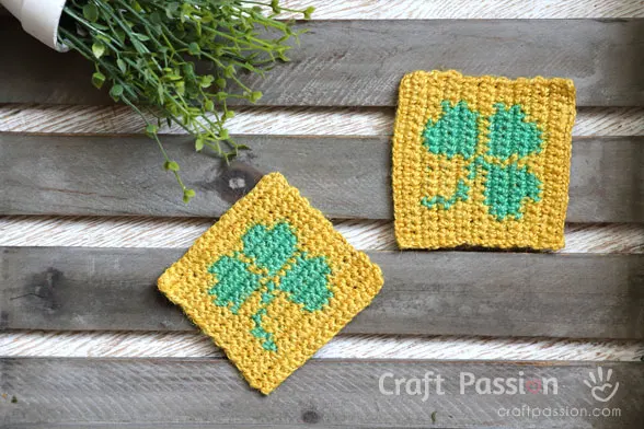 shamrock coasters