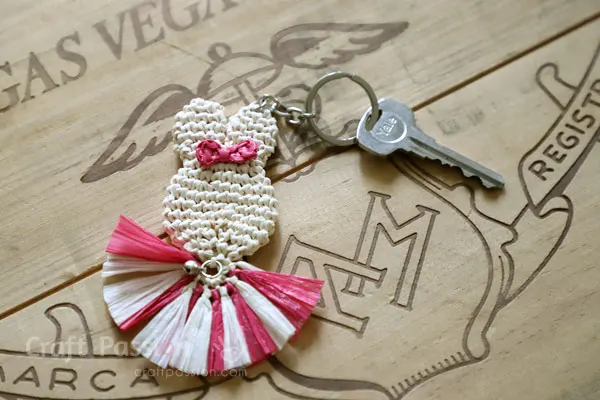 bunny keychain crochet pattern